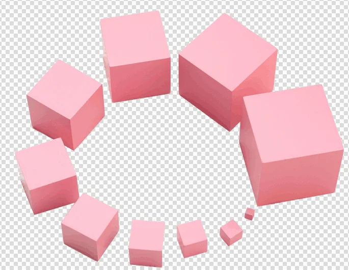 Beechwood Montessori : A021Mini Pink Tower wooden educational kids toy