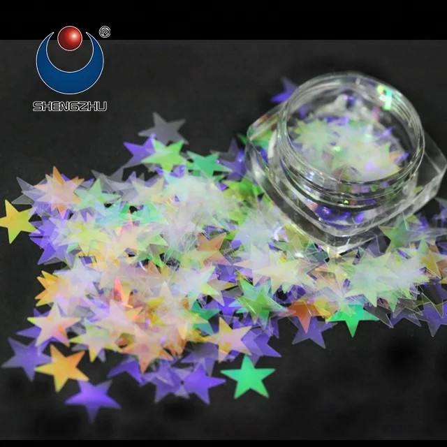 Лидер продаж, дешевые радужные блестящие хлопья для домашних животных, специальные формы, блестки для ногтей из эпоксидной смолы