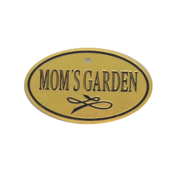 Embossing oval metal name plate