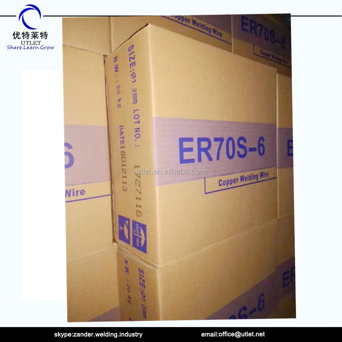 Сварочная проволока MIG Co2 с медным покрытием A5.18 ER70S-6 1 2 мм