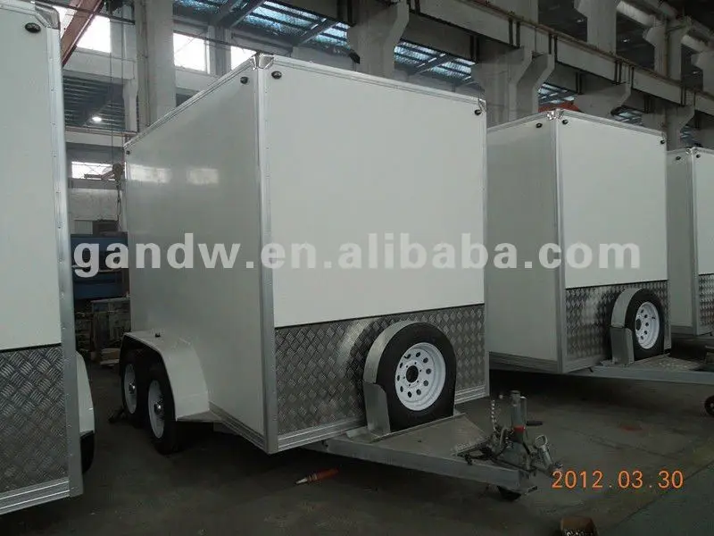 Tandem Axle Square Shape Enclosed Cargo Trailer