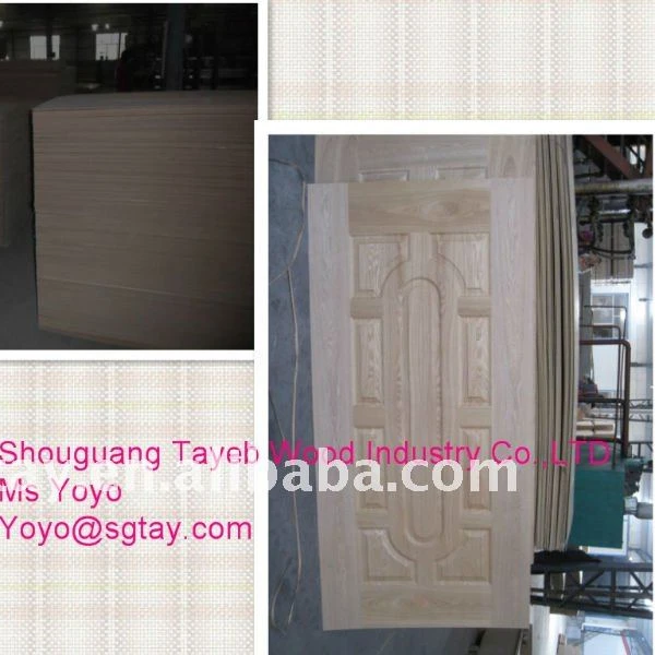 Натуральный Тиковый литой HDF дверной шкур-Tayeb Wood