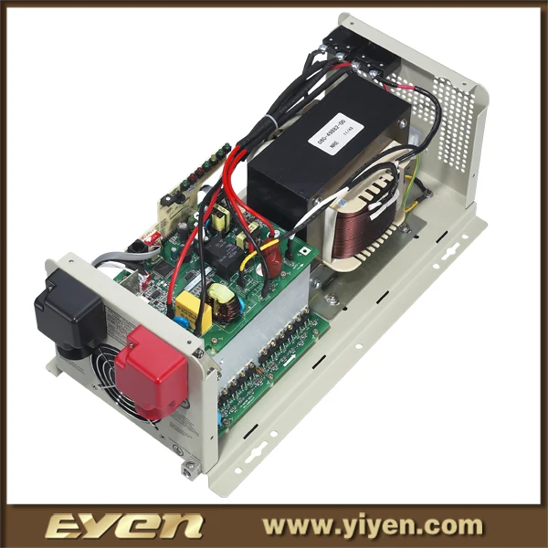 Single phase home use pure sine wave power inverter 12V to 220V with battery charger and solar charger controller 2000W with AVR