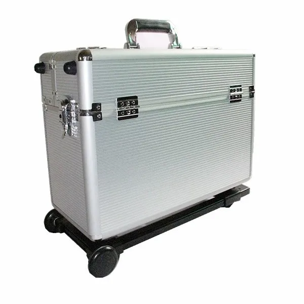 Aluminum Rolling Luggage  Case Flight case  Aluminum  Travel Suitcase