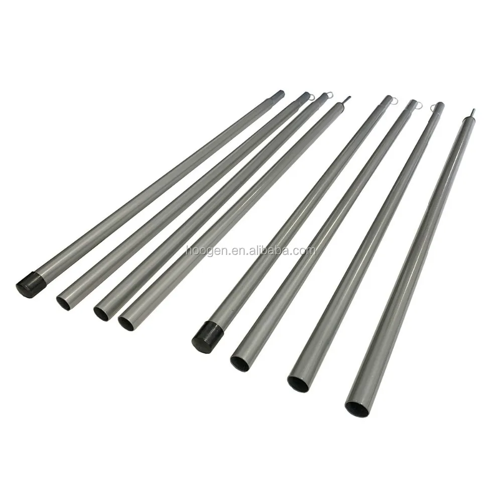 Zinc coating and Plastic painting steel tent pole for camping tarp