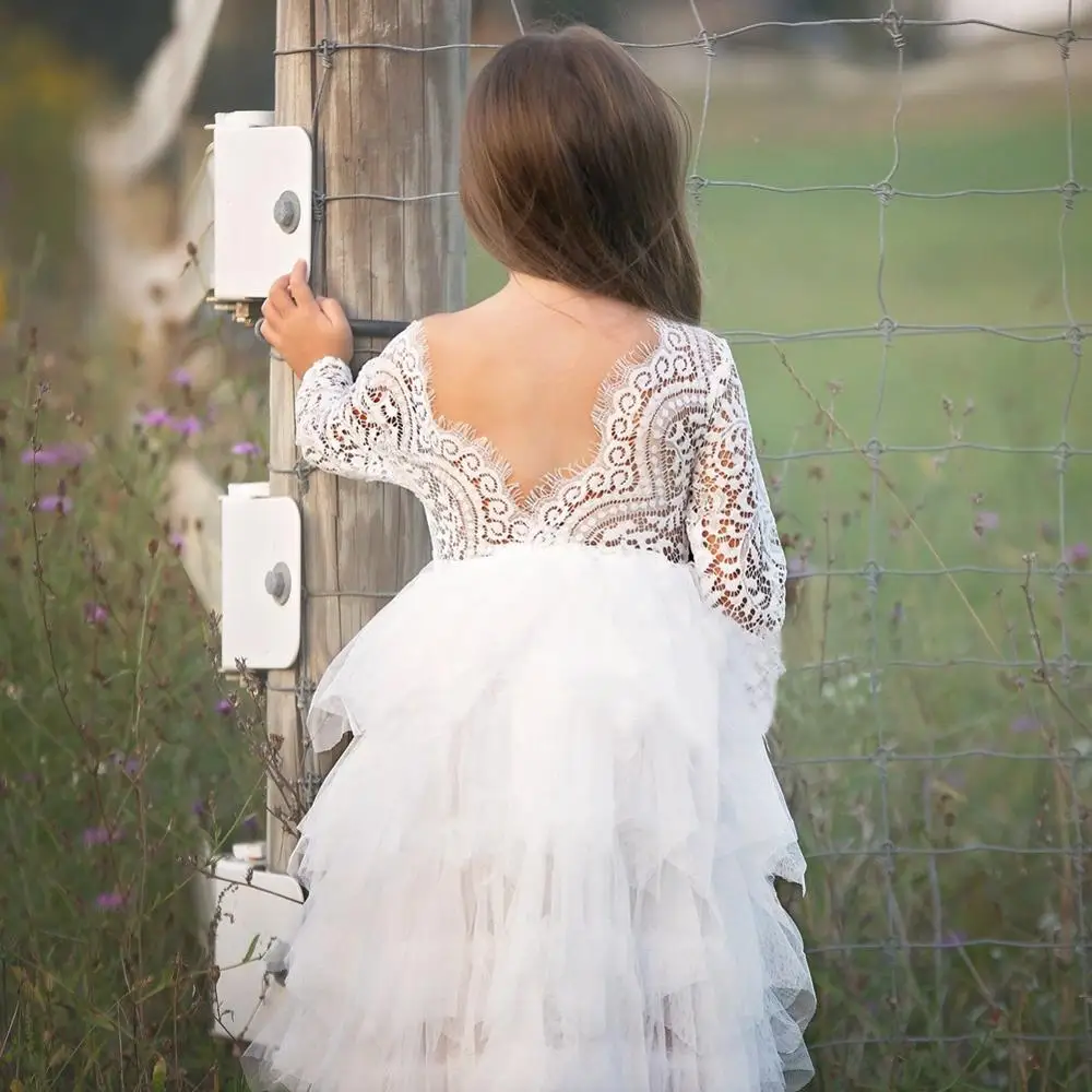 Puffy Lace Pearls Pink Flower Girl Dresses 2019 Sleeveless Soft Tulle Ball Gown Pageant Dresses For Girls Communion Dresses