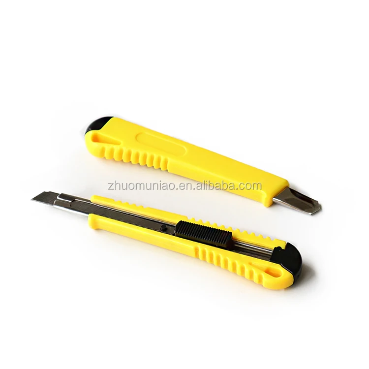 Factory Direct Sale Colorful Mini Cutter Knife 9mm Plastic Knife Free Sample