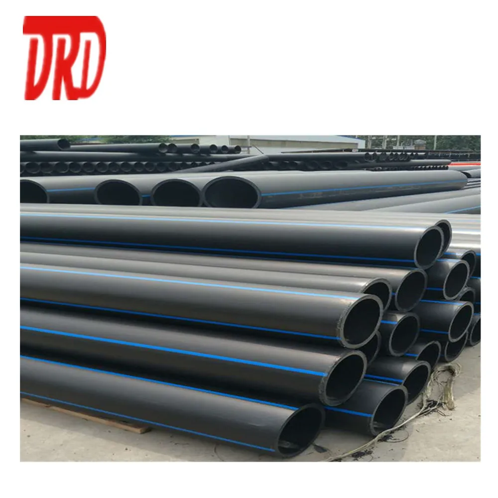 PE100 black PE 100 black plastic pe water pipe 4 inch hdpe pipe 110mm
