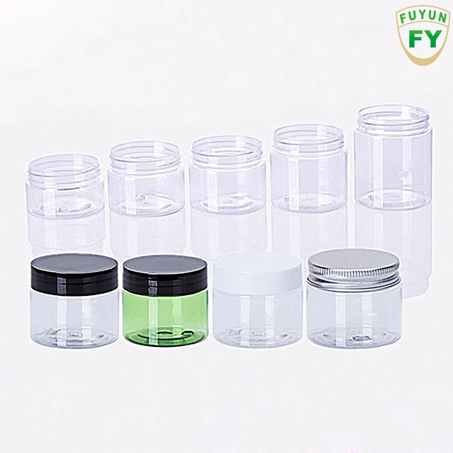 Wide Mouth Cosmetic Skin Care Packaging Frosted Clear Pink Face Cream Jar Plastic Hair Mask Jars