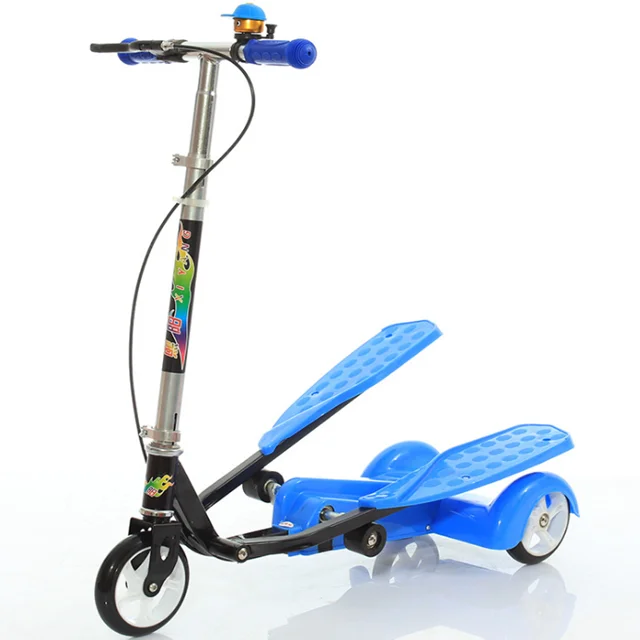 2018 New Products Double Wing Scooter Folding Dual Pedals Kick Scooter for Kids