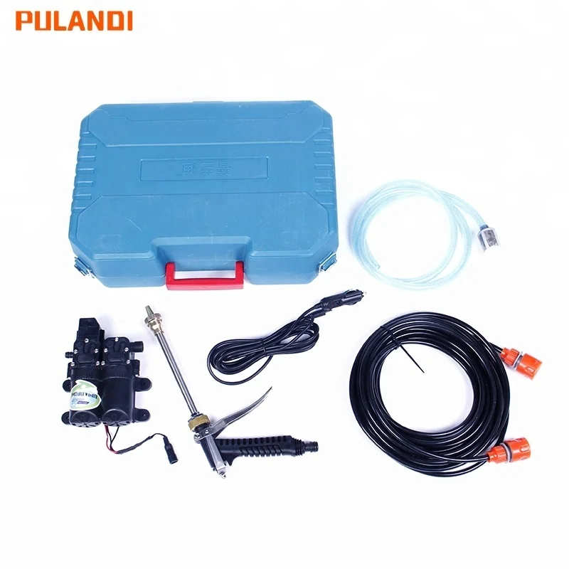 Portable spray car high pressure washing machine 12V dc water pump car washer