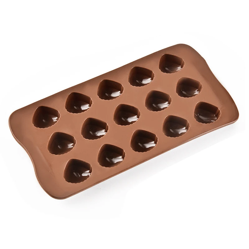 Wholesale Silicone Molds for Chocolate Shell Shaped Non Stick Chocolate Silicone Mold Cake Tools Making Chocolate Opp Bag Moulds
