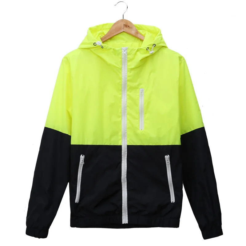 
Wholesale Hooded windbreaker rain jacket for men 