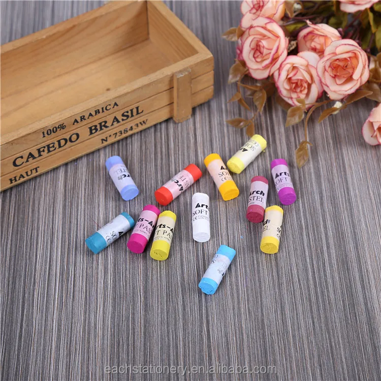 
Top quality crayons set wooden box pack Unique design kwaii mini crayons for children 
