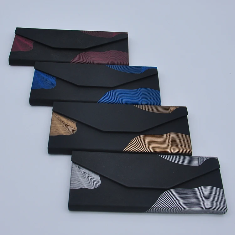 hard shell bamboo glasses case with logo custom logo