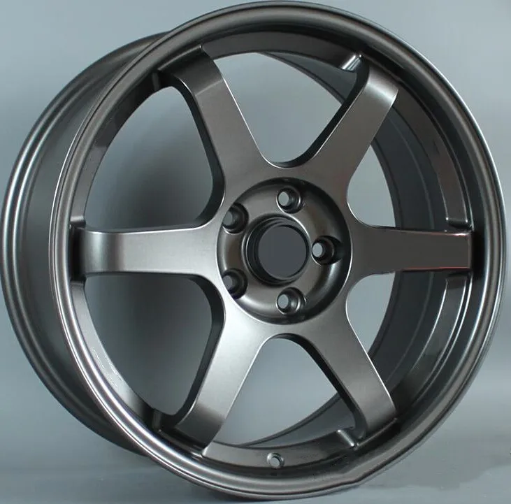 15 16 17 18 inch six spoke colorful Aftermarket car alloy wheels /wheel rim