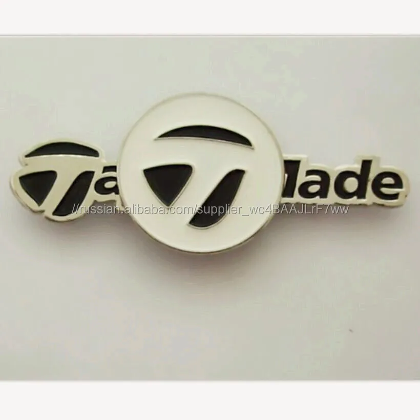 2016 пользовательские эмали мяч маркер магнитное поле для шляпу клип