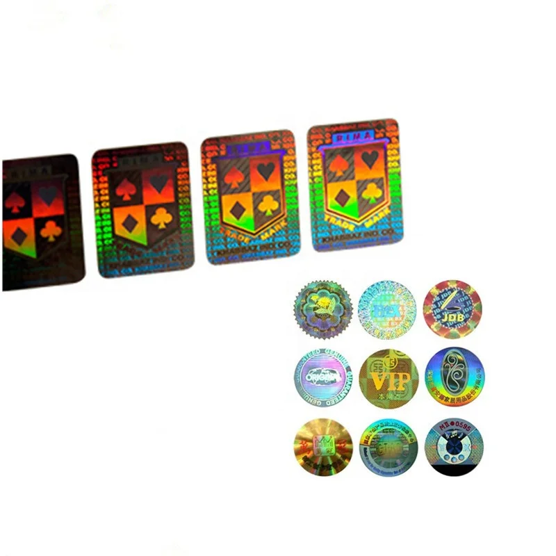 Custom uhf rfid sticker anti-counterfeiting technical security cheap 3D hologram sticker