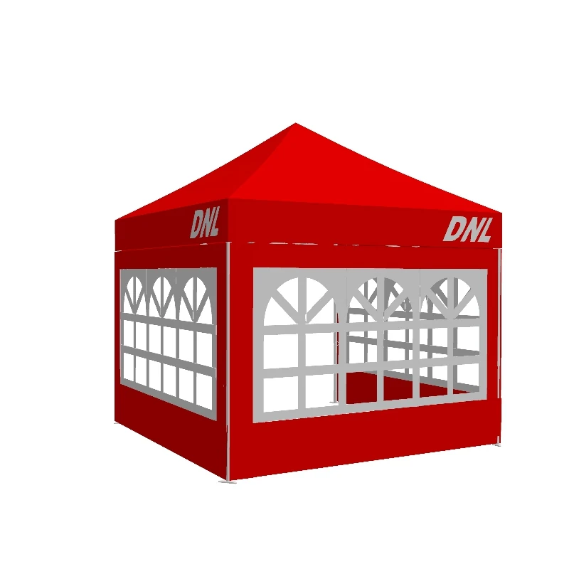 3x3 portable foldable gazebo tent event walls tent with transparent window