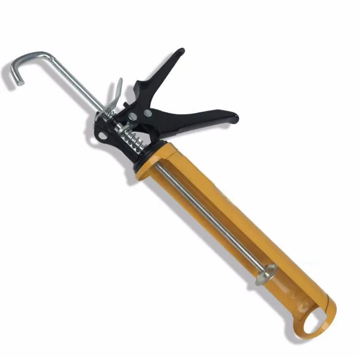 Beauty seam agent tool semicircle glue pressure glue gun 300ML glass glue gun thickened manual caulking gun