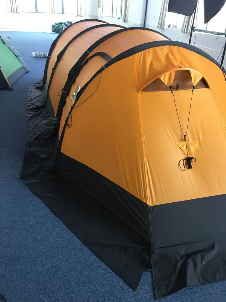 Professional Outdoor Manufacturer High End 40D Nylon Silicone Single Treated Glamping 4 Person Family Tent China  Supplier