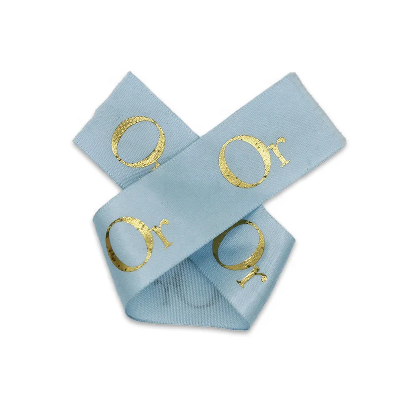 custom typewriter embroidery satin ribbon for clothing