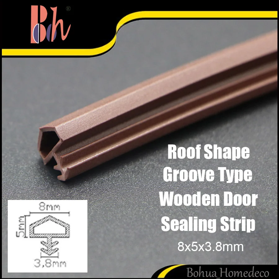Extruded Door Rubber Seals R 8x5x3.8mm PVC TPE Silicone Door Window Frame Gasket Door Repair Sealing Strips Dustproof Soundproof