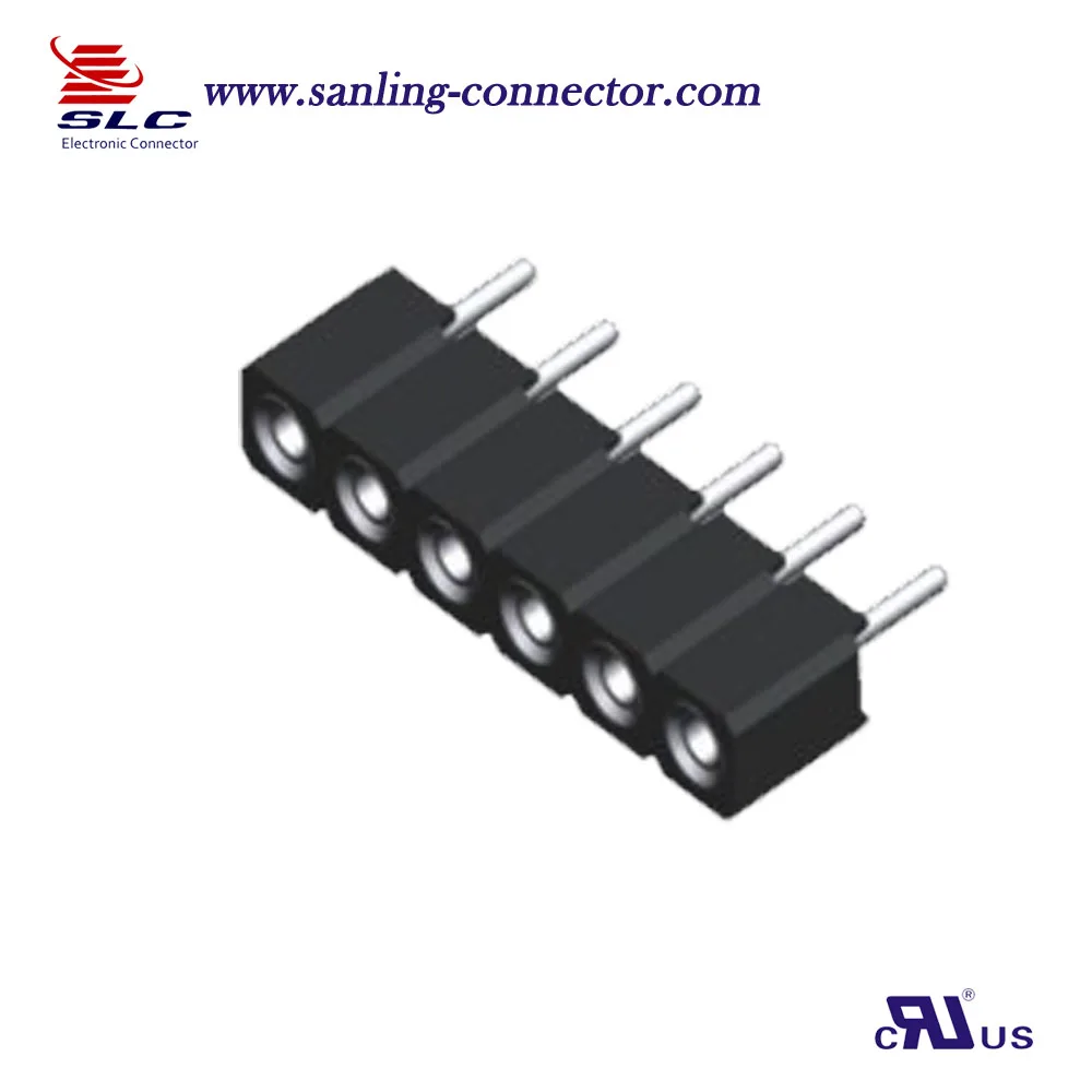 Однорядный круглый гнездовой разъем с шагом 2 54 мм или