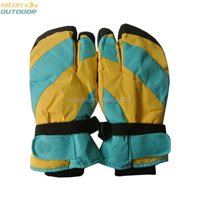 Waterproof snowboard colorful gloves mittens for men and women
