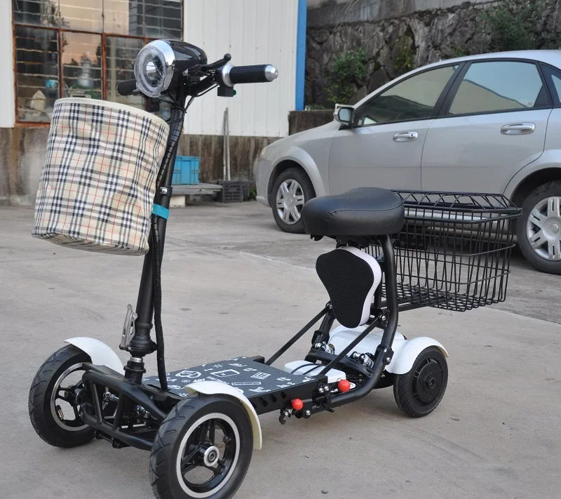 handicapped electric scooter children and  kids foldable electric 4 wheels scooter