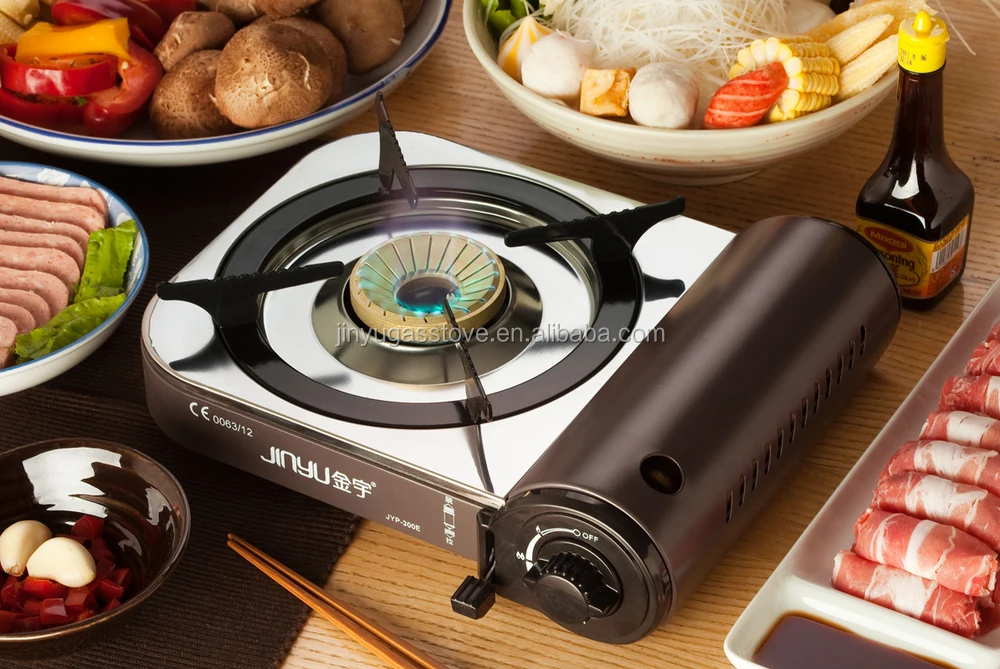 Портативная газовая плита для путешествий на открытом воздухе мини-плита готовка барбекю Варочные панели Бутановая