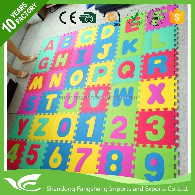 2019 Soft Foam Alphabet Baby EVA Puzzle Mat - 26 Letter and 10 numbers Set
