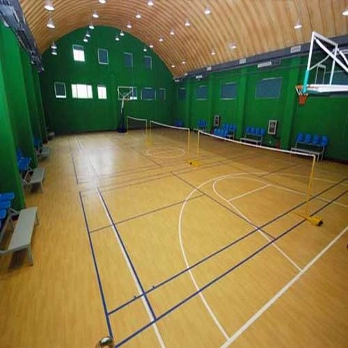 Pvc rubber basketball court used sports flooring surface
