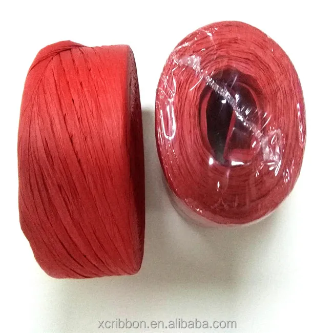 5mm paper raffia ribbon bow for gift package