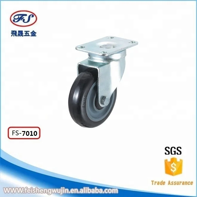 Removable Industrial Heavy Duty Cast Iron Pu Swivel Caster Wheels With Brake Wholesale
