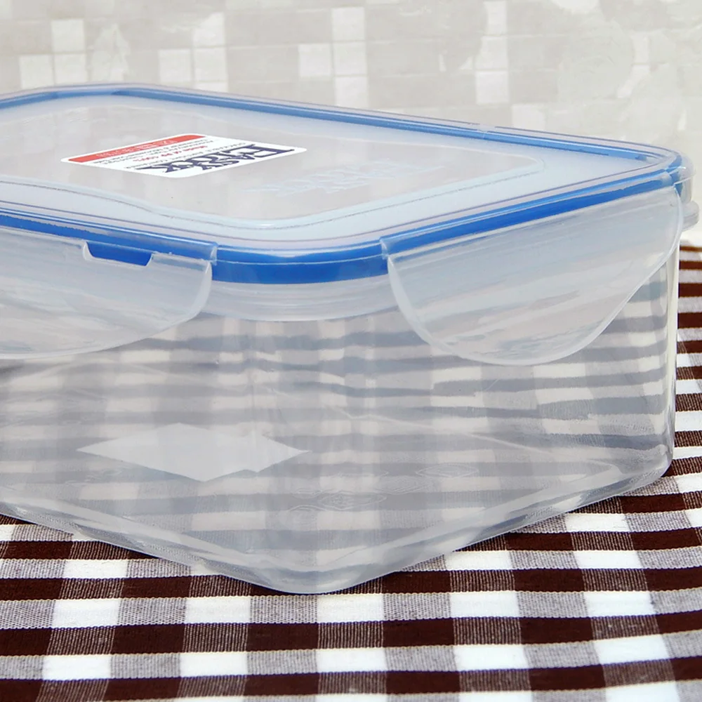 Большие цветные герметичные пластиковые контейнеры для пирога с откидной крышкой