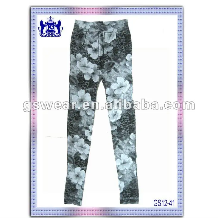 2012 новая мода девочки бесшовных колготки и леггинсы с видами жаккард