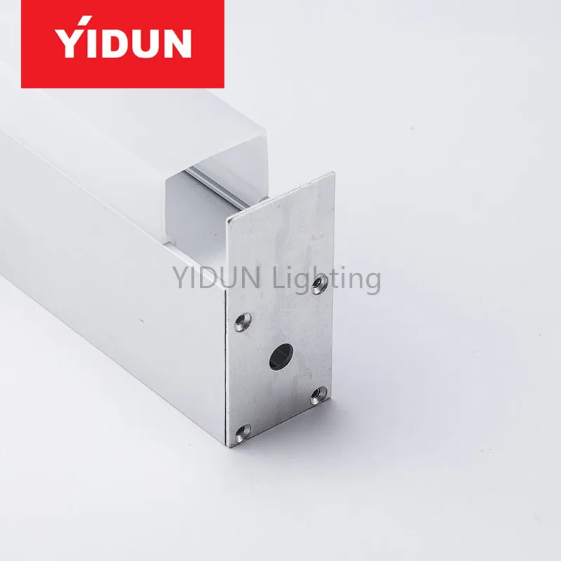 Современный 1/2/3 метр алюминиевый профиль светодиодный светильник с анодированной поверхностью квадратный круглый узор полосы для Автостоянки