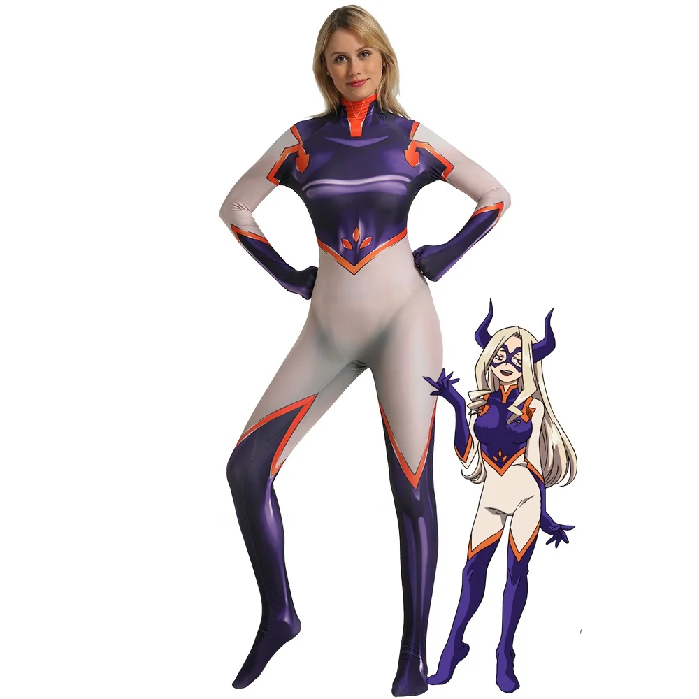3D Printed Mt. Lady Suit My Hero Academia Cosplay Costume Female Bodysuit Superhero Boku no Hero Academia Halloween Catsuit