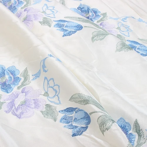 
30mm floral print silk cotton satin fabric digit print 