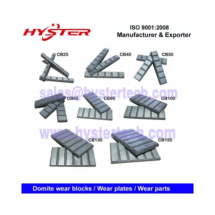 Factory price 700BHN weldable bimetallic composite wear blocks DLP619,DLP4,DLP184