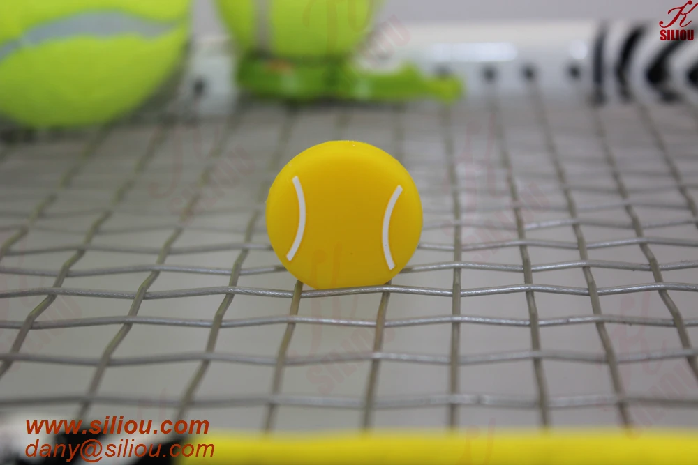 Factory whole sale customized silicone tennis string vibration dampener tennis sport accessory