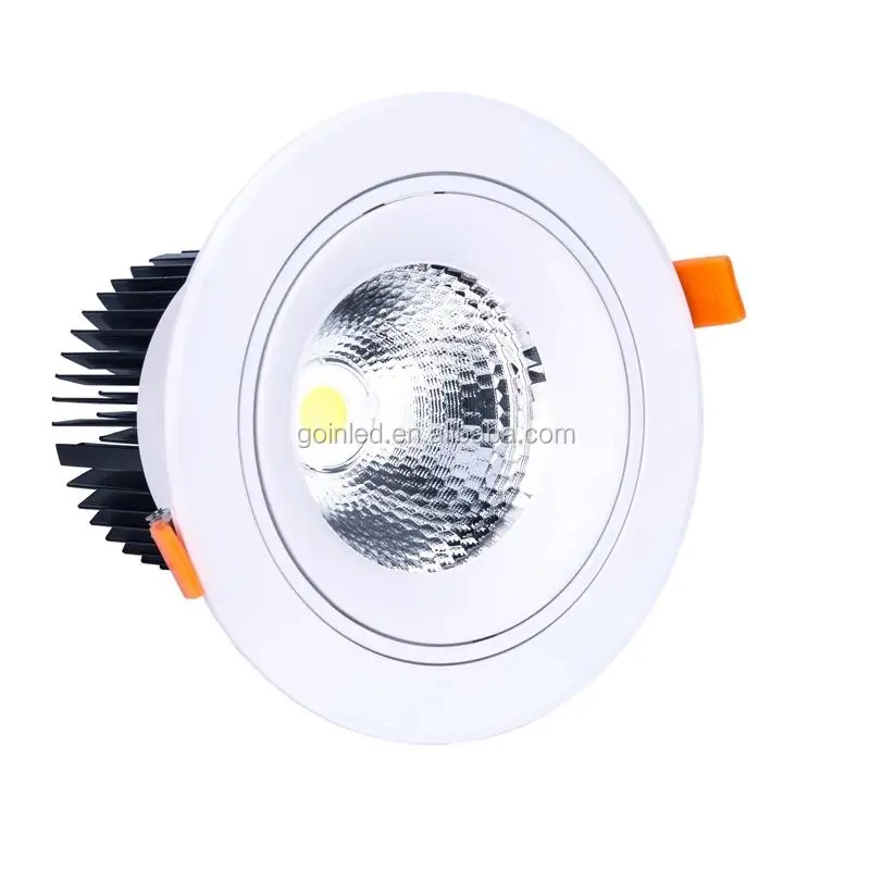 DALI 360 degree rotatable led ceiling spot recessed cob downlight 40w