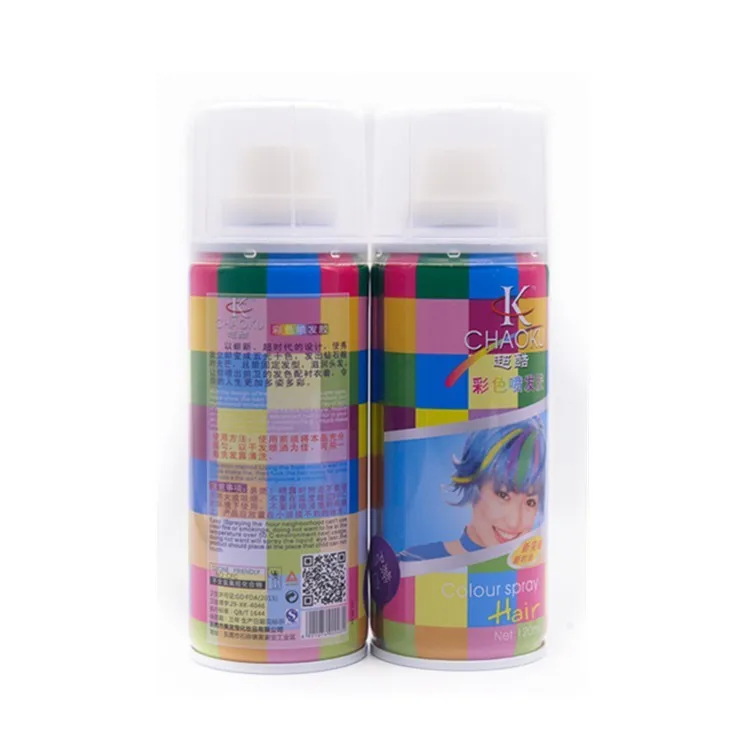 Custom 120ml temporary washable hair color spray for hair