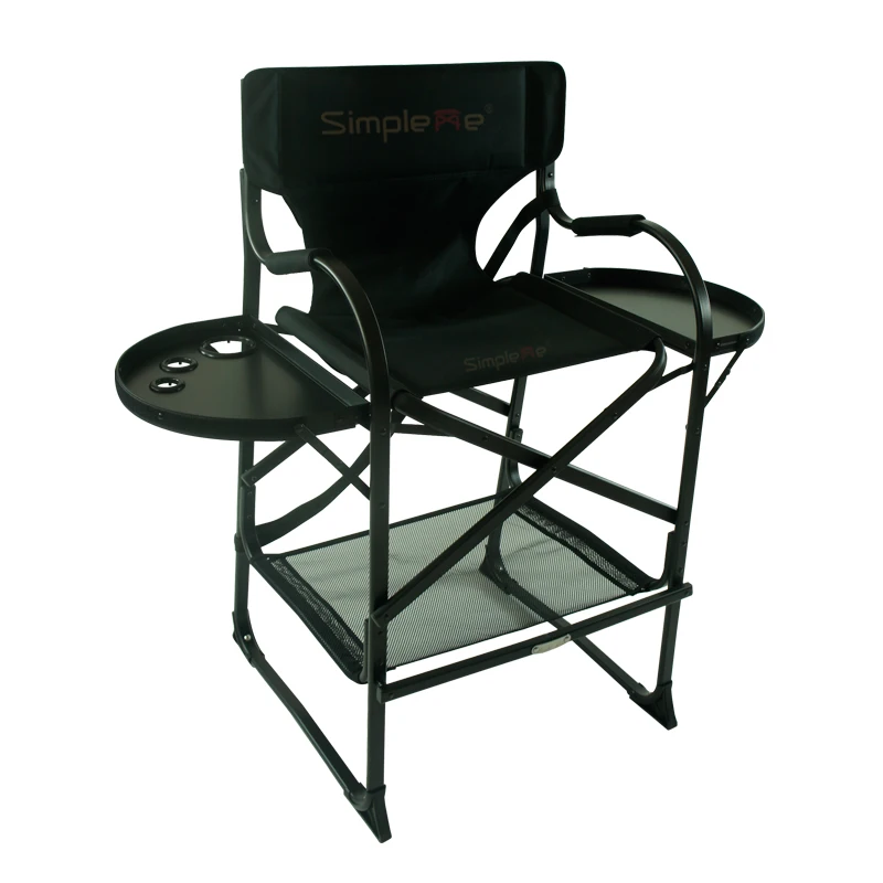 
Simpleme Professional artist director makeup chair with side trays 