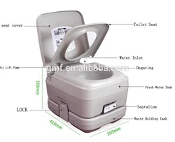 2020 new luxury portable car toilet with hidden water tank