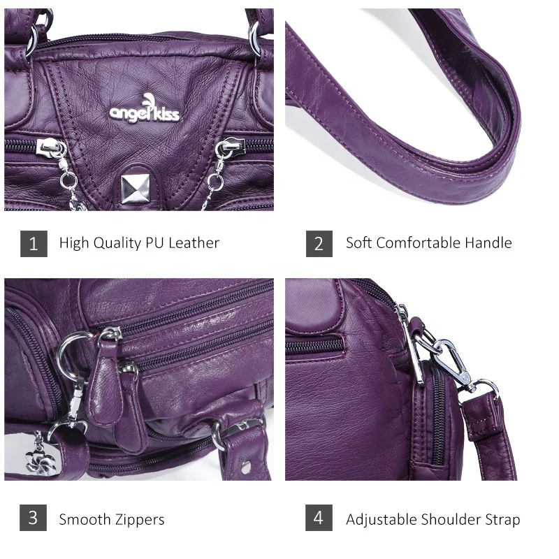 
Angel Kiss Women Casual Bag shoulder bag Large Purses and Handbags pu soft crossbody bags handbags for women 