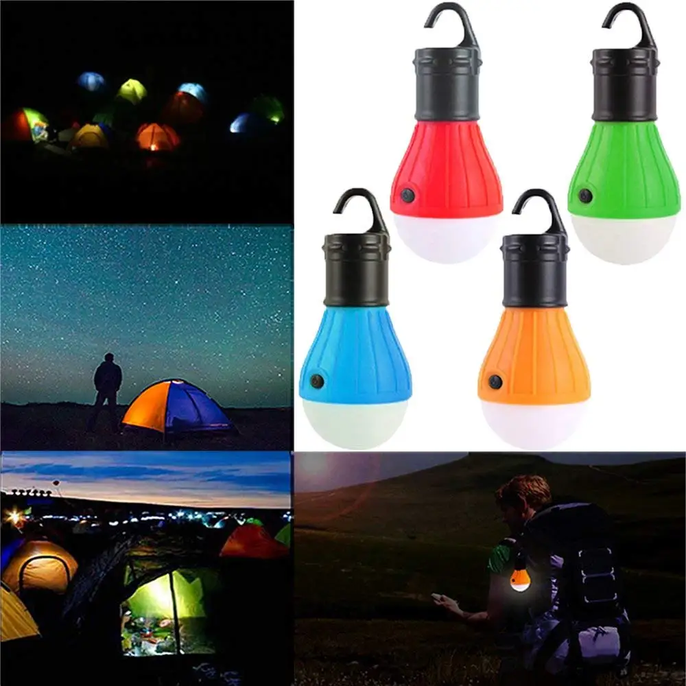 Lowest Price Portable Handy Led Bulb Light Waterproof Shockproof Tent Camping Lantern with Hook Hanging On Your Backpack