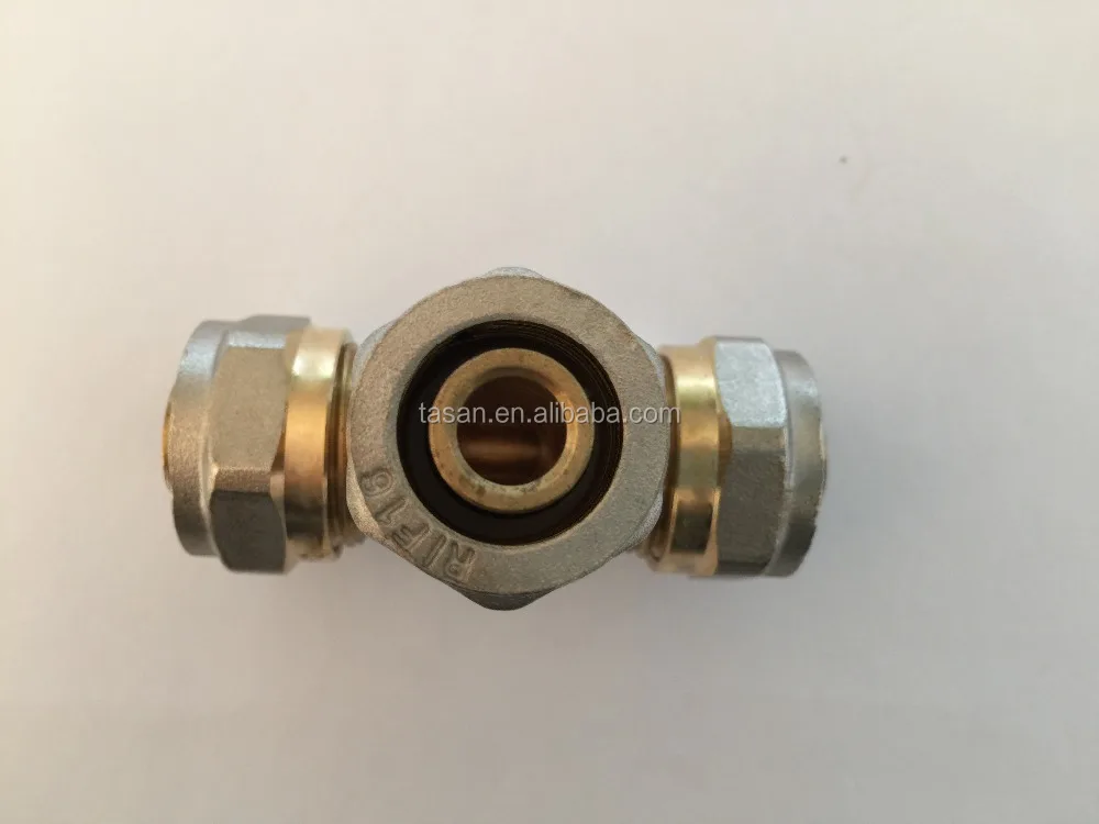 S6201B Brass tee female 3 way copper elbow pex pipe fitting