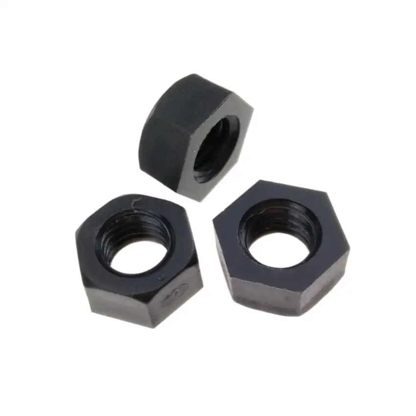 Стандартные черные пластиковые нейлоновые гайки M5 Шестигранная для винтов